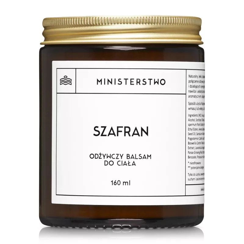 Odżywczy Balsam Do Ciała - Szafran - Ministerstwo Dobrego Mydła