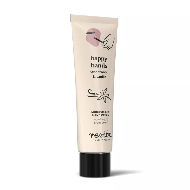 Happy Hands Sandalwood & Vanilla - Naturalny Krem Do Rąk 50