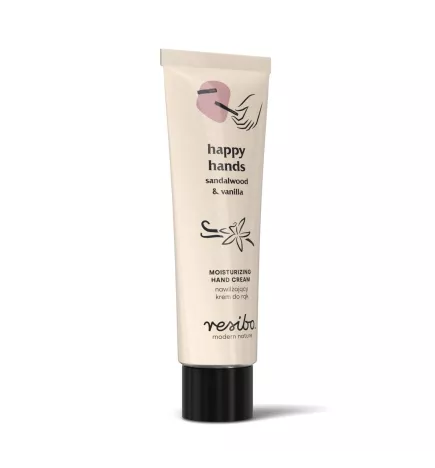 Happy Hands Sandalwood & Vanilla - Naturalny Krem Do Rąk 50