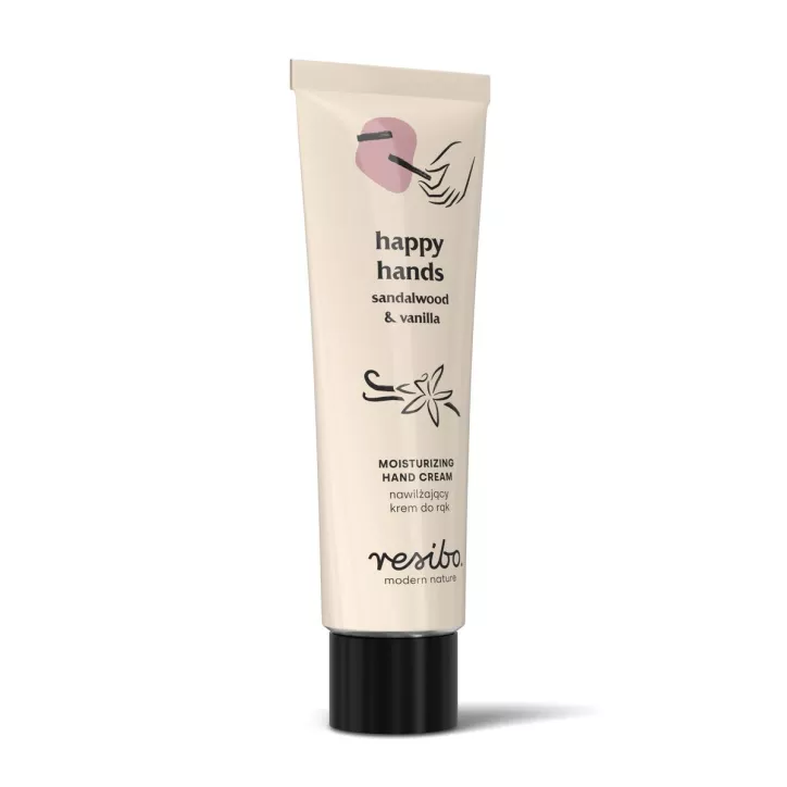 Happy Hands Sandalwood & Vanilla - Naturalny Krem Do Rąk 50 Ml