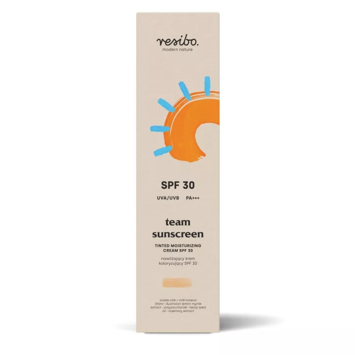 Team Sunscreen Nawilżający Krem Koloryzujący Spf30 40Ml
