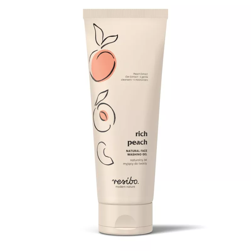 Rich Peach Naturalny Żel Myjący Do Twarzy 125 Ml