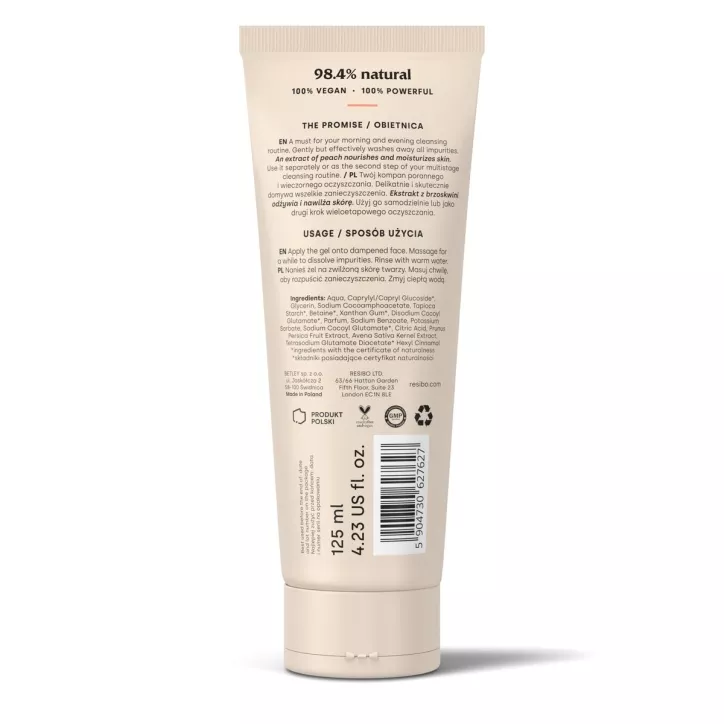 Rich Peach Naturalny Żel Myjący Do Twarzy 125 Ml