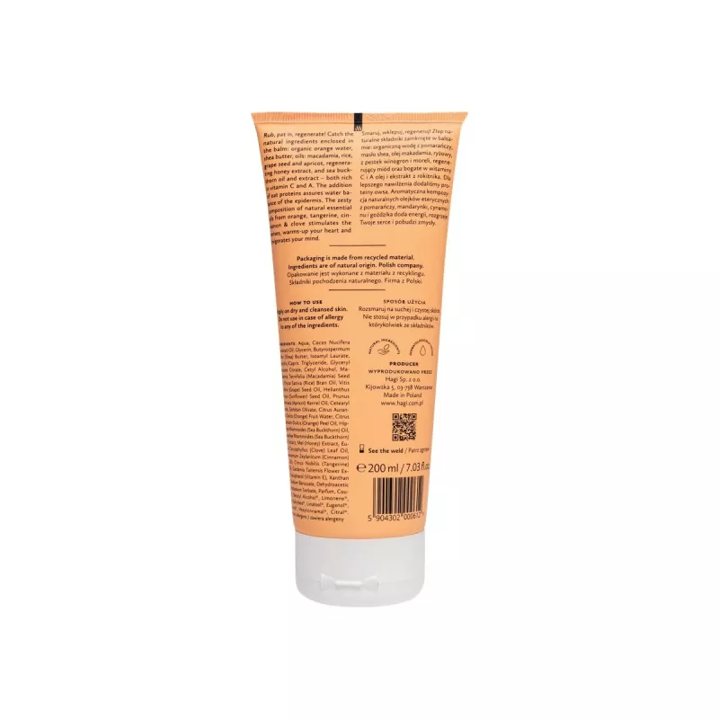 Balsam Do Ciała Korzenna Pomarańcza - Regenerujący 200 Ml