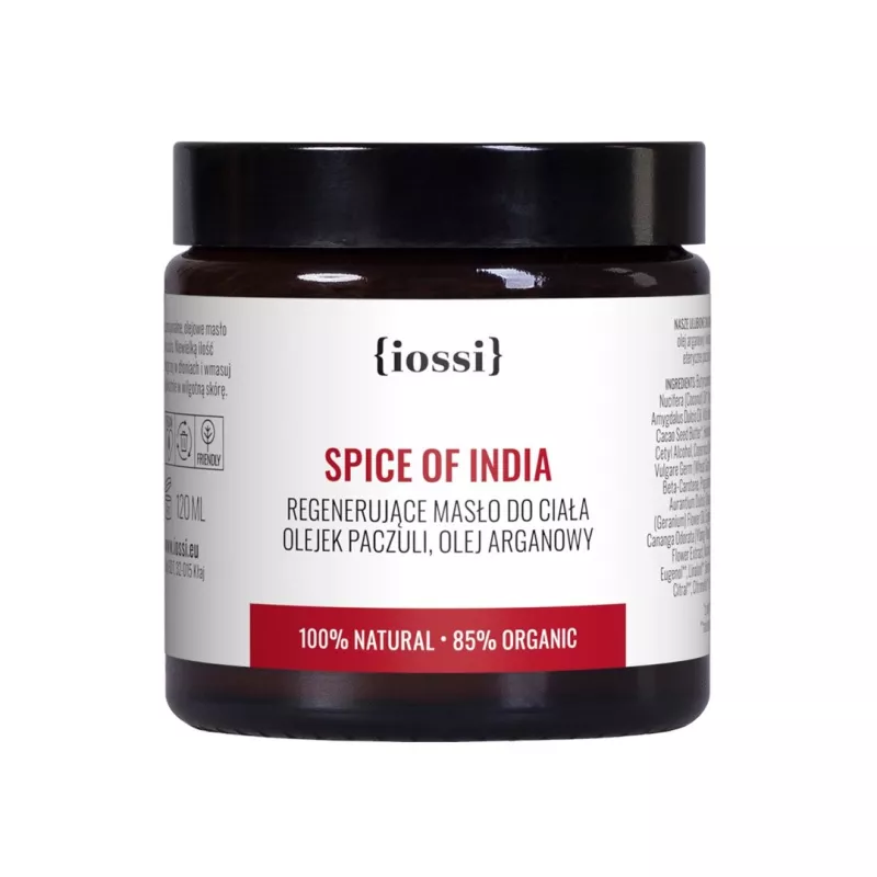 Spice of India. Regenerujące masło do ciała z olejkiem paczuli i olejem    arganowym – naturalny kosmetyk | Sklep Iossi