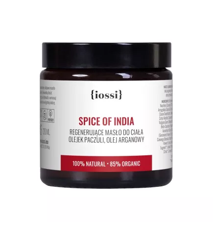 Spice of India. Regenerujące masło do ciała z olejkiem paczuli i olejem    arganowym – naturalny kosmetyk | Sklep Iossi