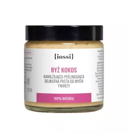 Ryż i Kokos. Peelingująca pasta do mycia twarzy z proteinami ryżowymi i ekstraktem z kokosa – naturalny kosmetyk | Sklep Iossi
