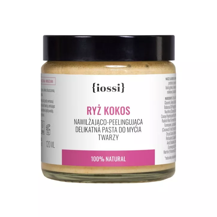 Ryż i Kokos. Peelingująca pasta do mycia twarzy z proteinami ryżowymi i ekstraktem z kokosa Ryż i Kokos. Peelingująca pasta do mycia twarzy z proteinami ryżowymi i ekstraktem z kokosa