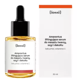 Amarantus. Serum Liftingujące do masażu twarzy, szyi i dekoltu z bakuchiolem, witaminą C