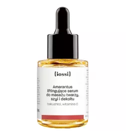 Amarantus. Serum Liftingujące do masażu twarzy, szyi i dekoltu z bakuchiolem, witaminą C – naturalny kosmetyk | Sklep Iossi