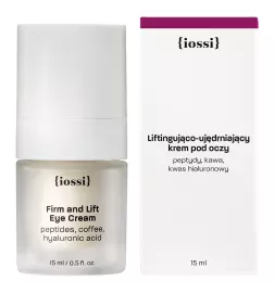 Firm and Lift Eye Cream peptides, coffee, hyaluronic acid