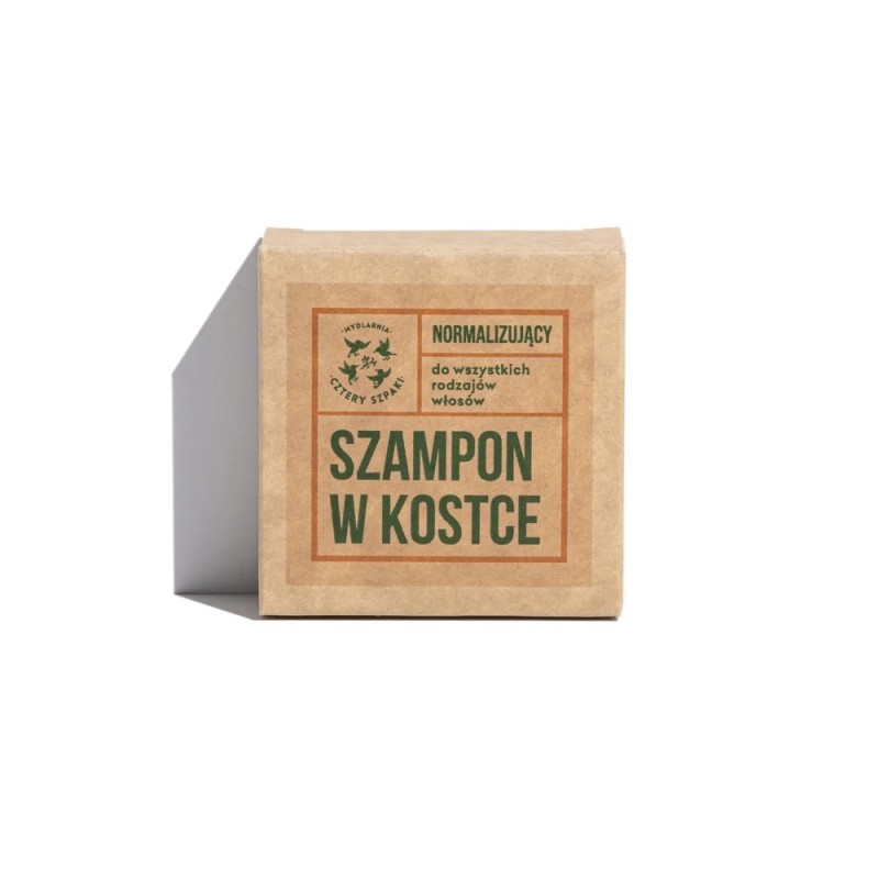 Szampon normalizujący do włosów w kostce - Cztery Szpaki