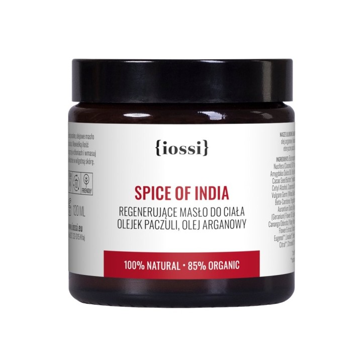Spice of India. Regenerujące masło do ciała z olejkiem paczuli i olejem arganowym Spice of India. Regenerujące masło do ciała z olejkiem paczuli i olejem arganowym