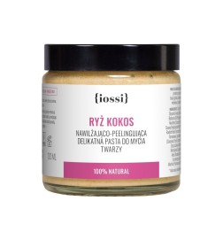 Ryż i Kokos. Peelingująca pasta do mycia twarzy z proteinami ryżowymi i ekstraktem z kokosa – naturalny kosmetyk | Sklep Iossi