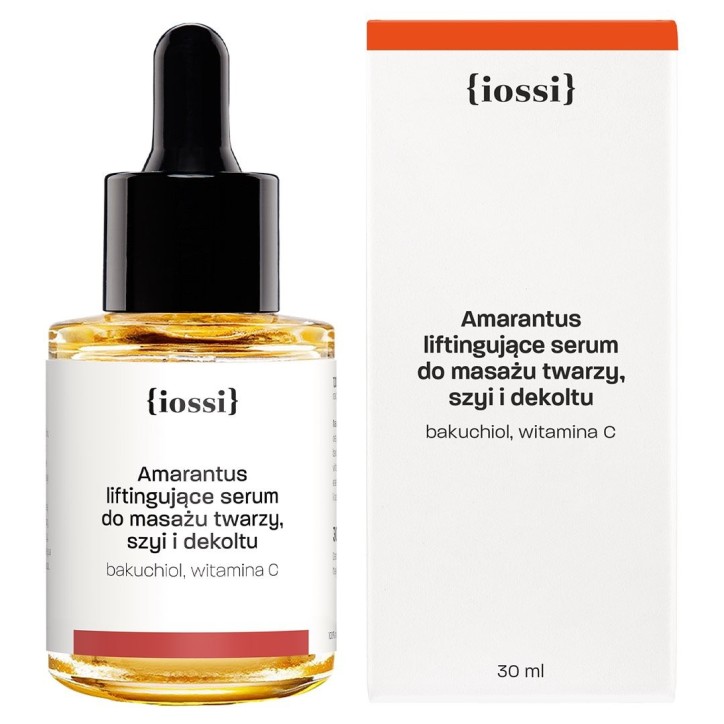 Amarantus. Serum Liftingujące do masażu twarzy, szyi i dekoltu z bakuchiolem, witaminą C Amarantus. Serum Liftingujące do masażu twarzy, szyi i dekoltu z bakuchiolem, witaminą C