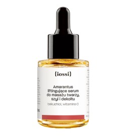 Amarantus. Serum Liftingujące do masażu twarzy, szyi i dekoltu z bakuchiolem, witaminą C – naturalny kosmetyk | Sklep Iossi