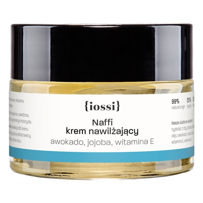 Naffi. Krem nawilżający z olejem awokado i jojoba – naturalny kosmetyk | Sklep Iossi