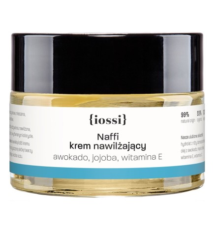 Naffi. Krem nawilżający z olejem awokado i jojoba – naturalny kosmetyk | Sklep Iossi
