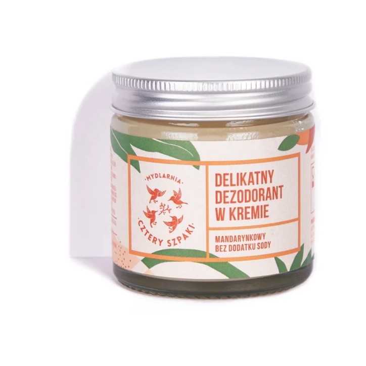 Delikatny dezodorant w kremie mandarynkowy Delikatny dezodorant w kremie mandarynkowy